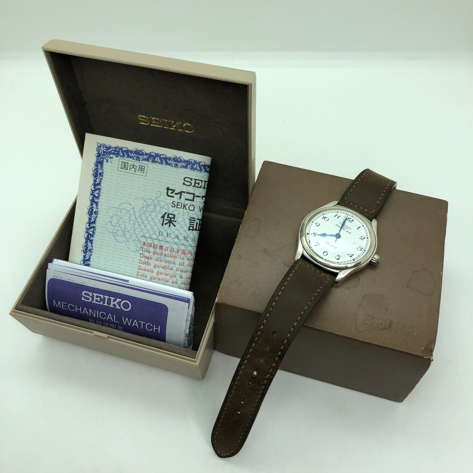 SEIKO ローレル4S24-0040 Seiko Laurel 4S24-0040 21 Jewels Manual Winding Mens Watch