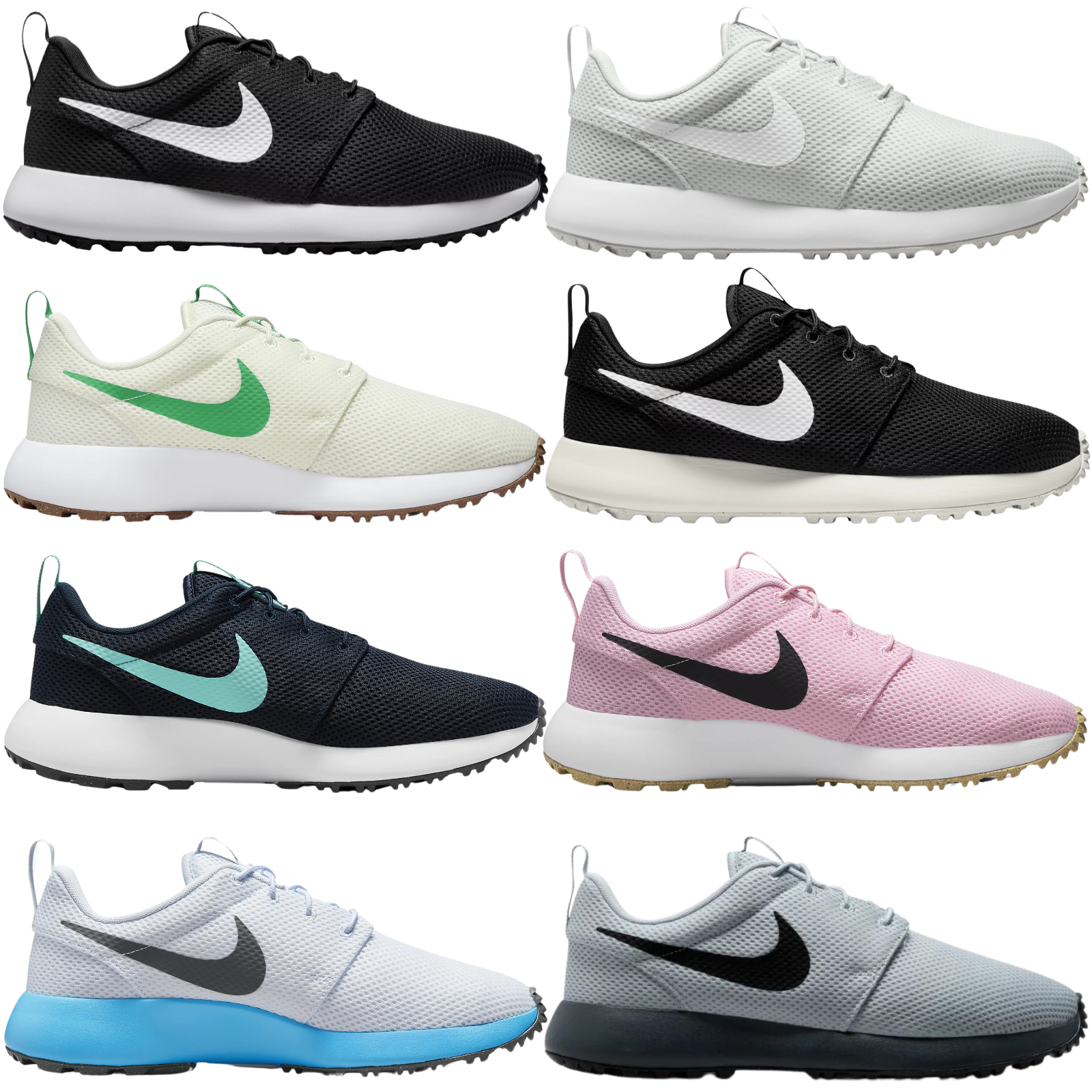 СОВЕРШЕННО НОВЫЕ мужские кроссовки для гольфа Nike ROSHE G NEXT NATURE ВСЕХ ЦВЕТОВ, американские размеры 7-14
