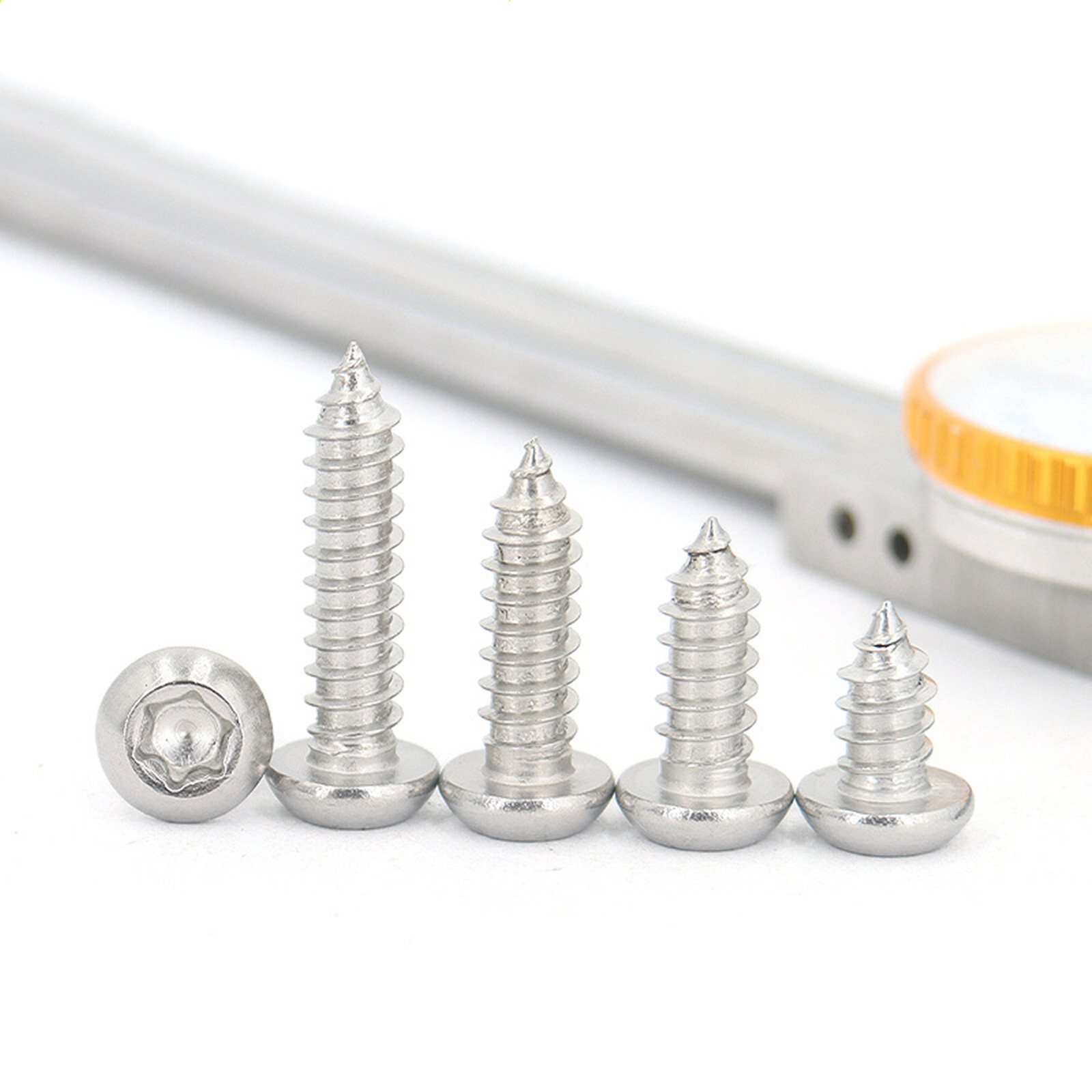 5/50pc 304 Stainless Steel Six-Lobe Torx Pan Round Head Self-tapping Screw Bolt