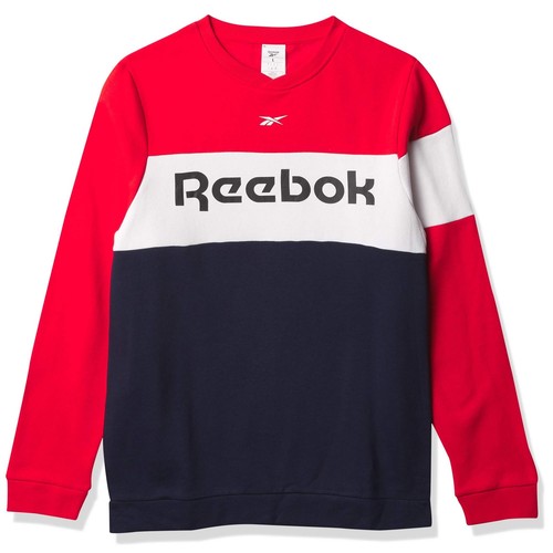 

[FS8473] Мужская флисовая толстовка с круглым вырезом Reebok Training Essentials, Multicolor
