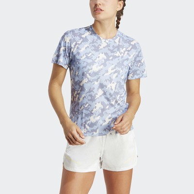 

Футболка для бега adidas Own the Run с камуфляжным принтом, женская