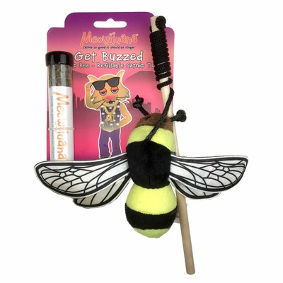 Meowijuana Get Buzzed Refillable Bee Cat Toy