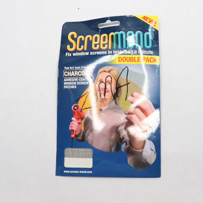 (2-Pk) ScreenMend Window Screen Repair Kit Charcoal 5'' x 7''