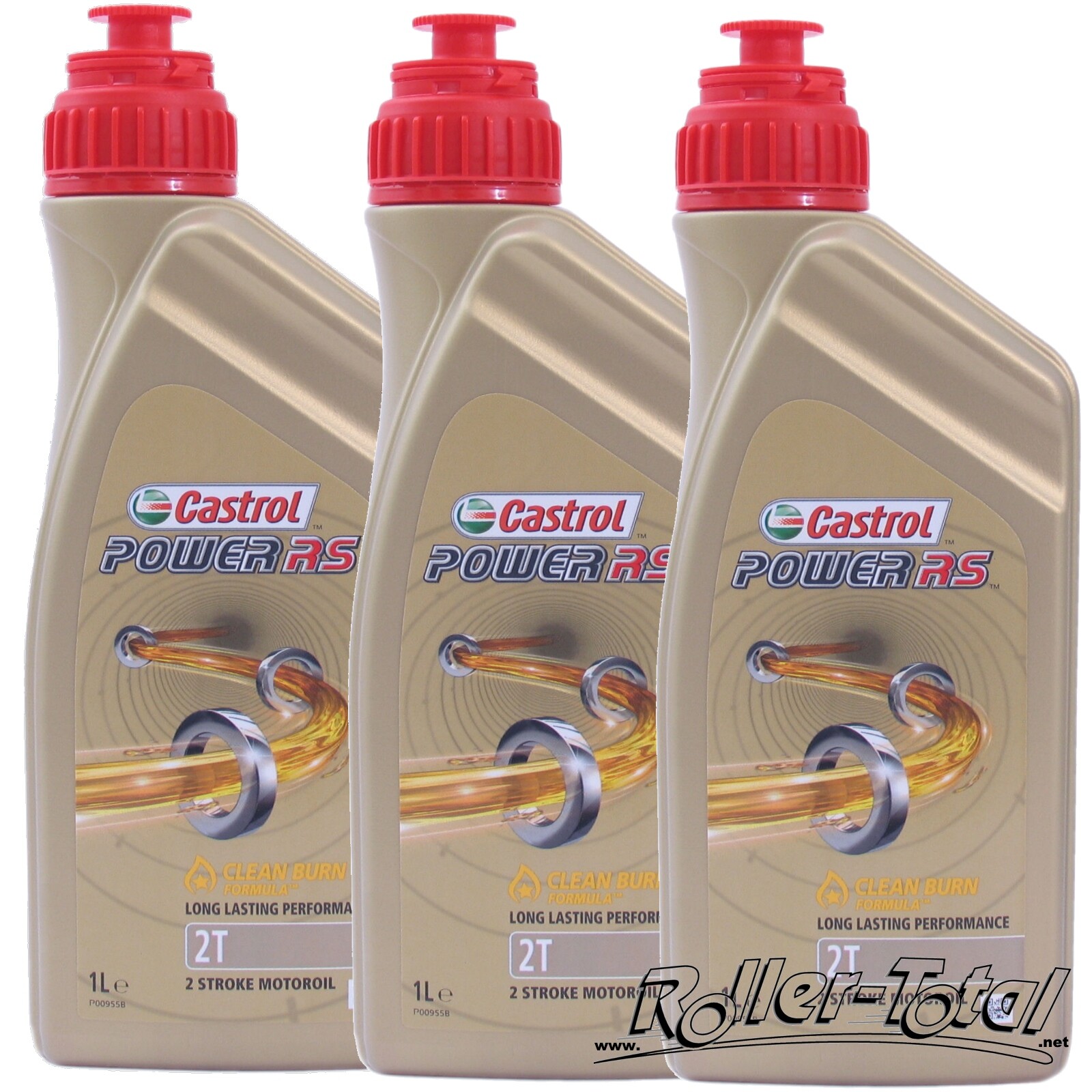 3X 1 Liter CASTROL Power RS 2T Vollsynthetisch Zweitaktöl TTS 2 Takt Öl Mischöl