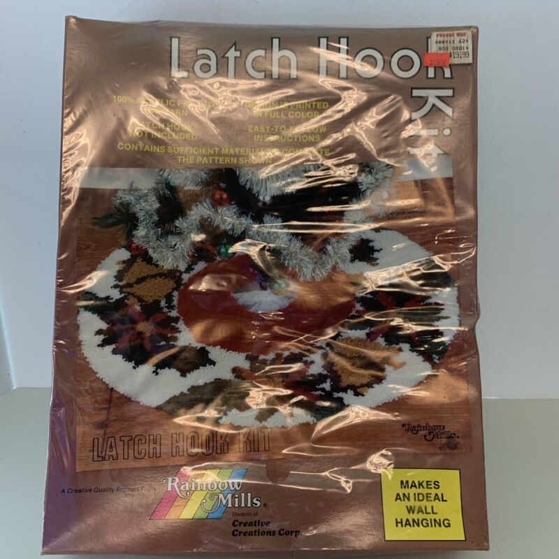 Rainbow Mills Christmas Latch Hook Kit