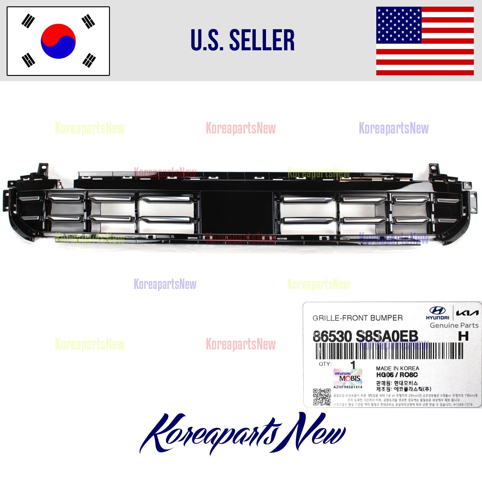 FRONT Bumper LOWER Grille 86530S8SA0 ⭐GENUINE⭐ Palisade FRONT Bumper LOWER Grille 86530S8SA0 ⭐GENUINE⭐ Palisade