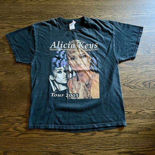 希少◎Alicia Keys Diary Tour 2005 Tシャツ　XL Vintage Alicia Keys & John Legend Diary Tour 2005 Rap Tee T