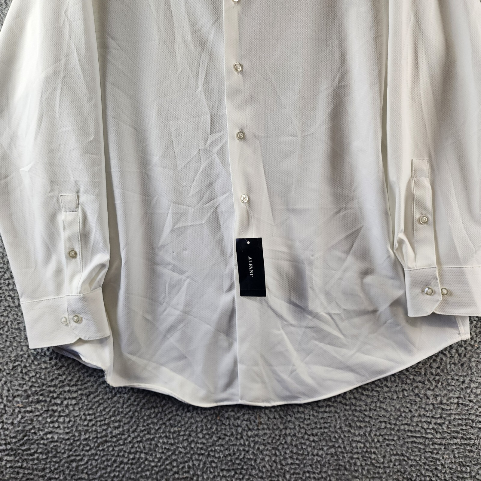 Alfani Regular Fit Travel Ready Dress Shirt Men's 32-33/16-16.5 Bright White~ - Picture 3 of 13