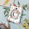 YeeCASE Hardcover Spiral Notebook Journal 5.7” x 8”, 120 Pages Journals for Women Men, A5 College Ruled Notebooks, Cute Floral Letter Spiral Journal for Writing, Work, Business, School (C, A5)