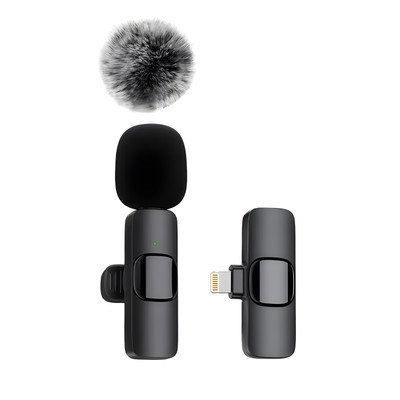 Wireless Lavalier Microphone With Clip, USB Type C, for iPhone, Android & Laptop