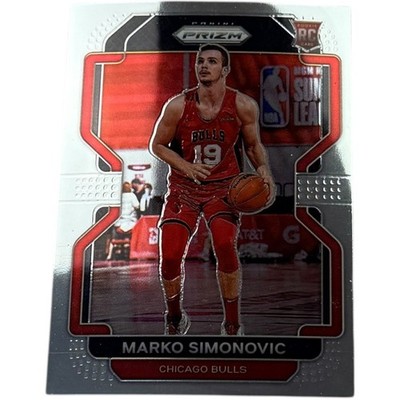 2021 Panini Prizm Basketball Marko Simonovic Chicago Bulls Rookie RC Card 166