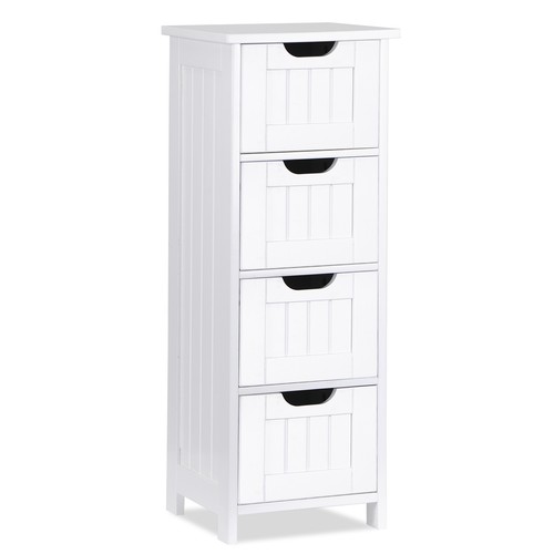 Freestanding Small Bathroom Cabinet Side Storage Organizer 4 Drawer for Bathroom