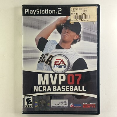 MVP 07 NCAA Baseball (PlayStation 2, 2007) PS2 Complete CIB W/ Manual