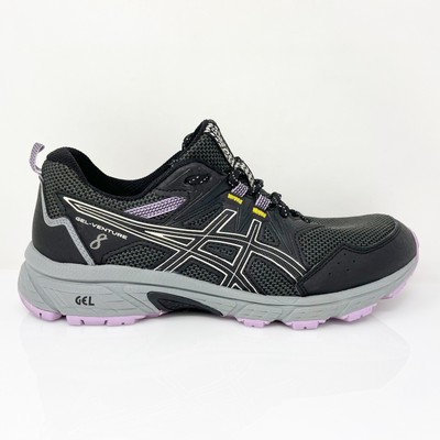 Asics Womens Gel Venture 8 1012A708 Черная повседневная обувь Кроссовки Размер 10, Черный, Gel Venture 8