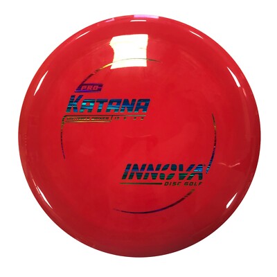 NEW DISC GOLF INNOVA PRO KATANA DISTANCE DRIVER 167g RED W/ RAINBOW FOIL