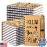 Yeaqee 100 Pcs Employee Appreciation Gifts and Church Christian Gifts Set Include 50 Pcs Spiral Notebooks 50 Pcs Employee Bible Pens for Adults Party Favors(Employee)