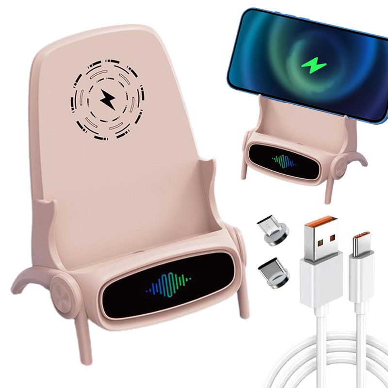 Portable 66W Wireless Fast Charge Charger Mini Chair Desk Mo