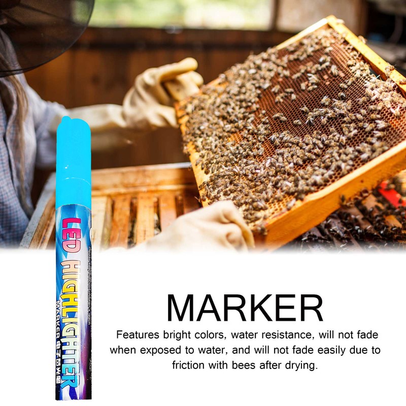 Beekeepers Marker Pen Queen Bee Paint Pen Marking Beekeeping Tool - Blue