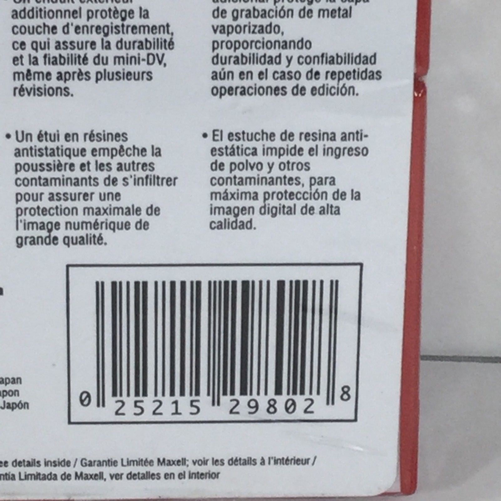 Maxell Mini DV 60 Minute Tapes 2 Pack, Camcorder ME New, Lot of 5, 10 Tapes