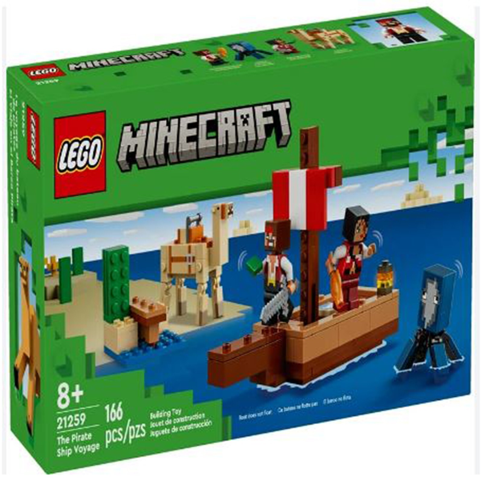 Конструктор LEGO Minecraft Путешествие на пиратском корабле 21259