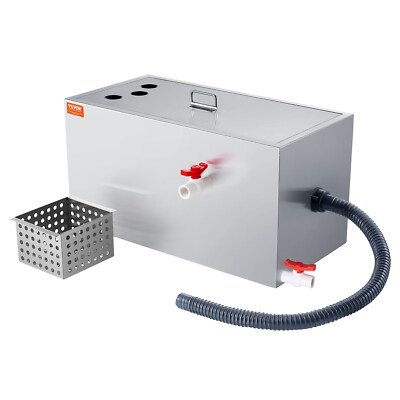 VEVOR Commercial Grease Interceptor Grease Trap 25 LBS Stainless Steel