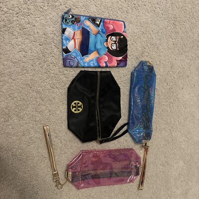 Lot Of 4 Cosmetic Bag / Purse /Makeup Bags