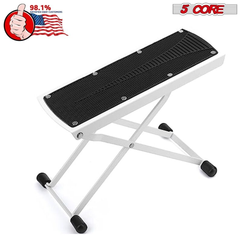 5 Core 6-Position Height Adjustable Guitar Foot Rest Stand Made of Solid Iron