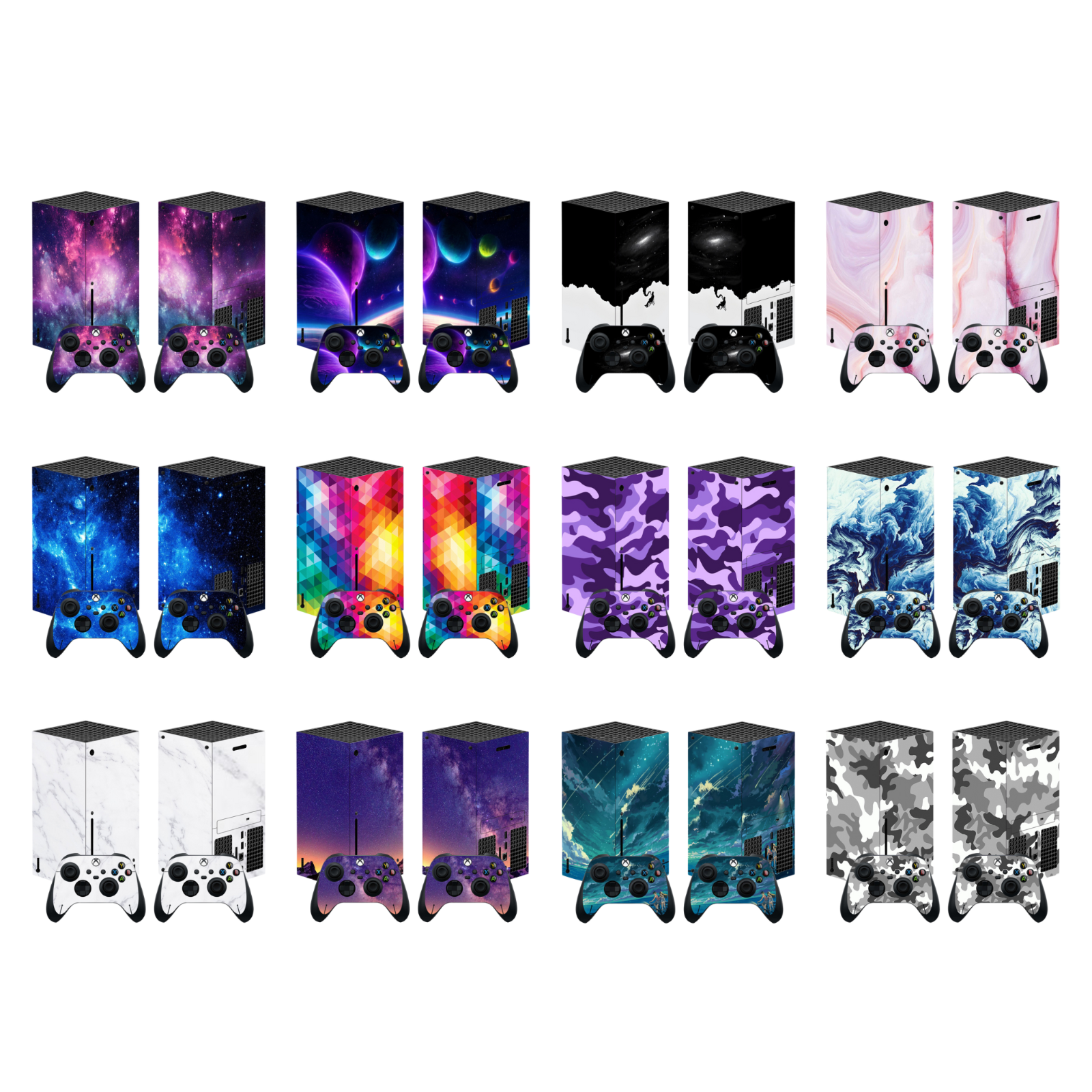 XBOX SERIES X Console Skin Vinyl Cover DECAL STICKER + 2 Controller Pack Wrap UK
