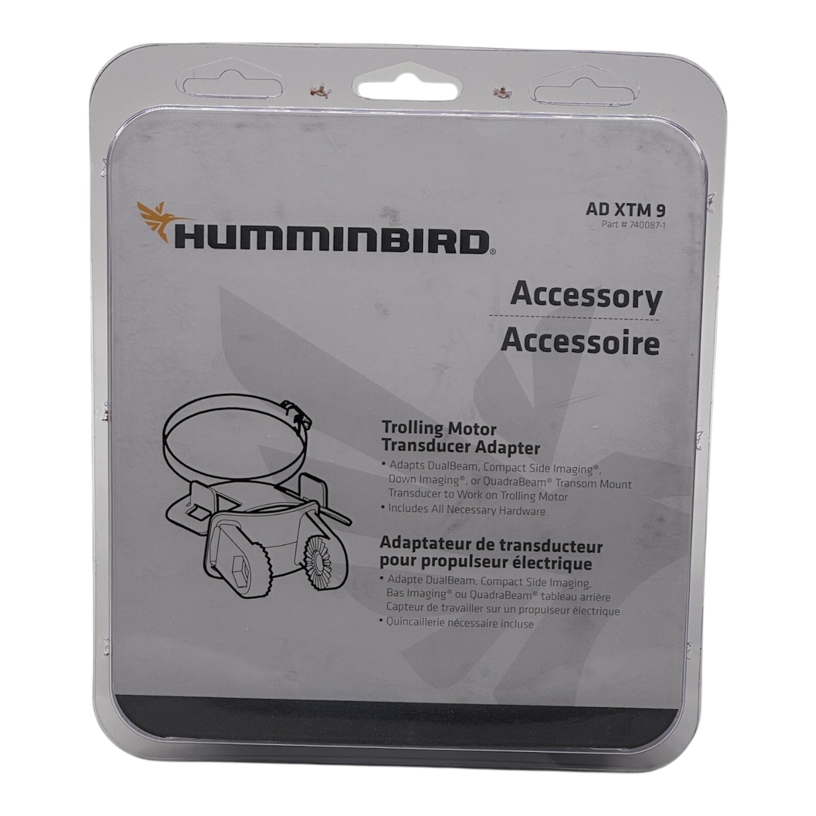 Humminbird AD XTM 9 Trolling Motor Transducer Adapter Kit 740087-1