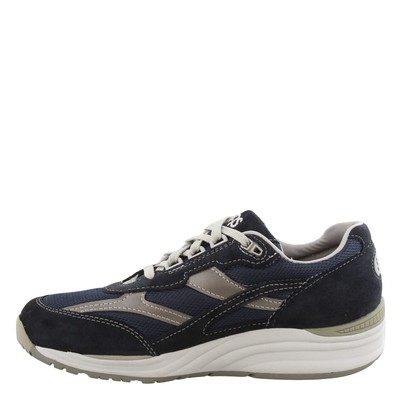 Pre-owned Sas Men's , Journey Mesh Walking Shoe Journey Blue Blue Leather Mesh