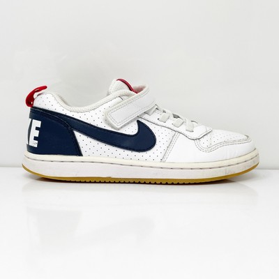 Nike Boys Court Borough Low 870025-105 Белая повседневная обувь Кроссовки Размер 13C