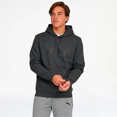 

Puma Ess Logo Pullover Hoodie Mens Size  Повседневная спортивная верхняя одежда 85174341, Grey, Puma Ess Logo Pullover Hoodie