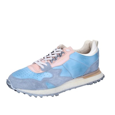 MOMA HERREN SCHUHE MOMA 42 EU SNEAKERS BLAU LEDER WILDLEDER BH245-42