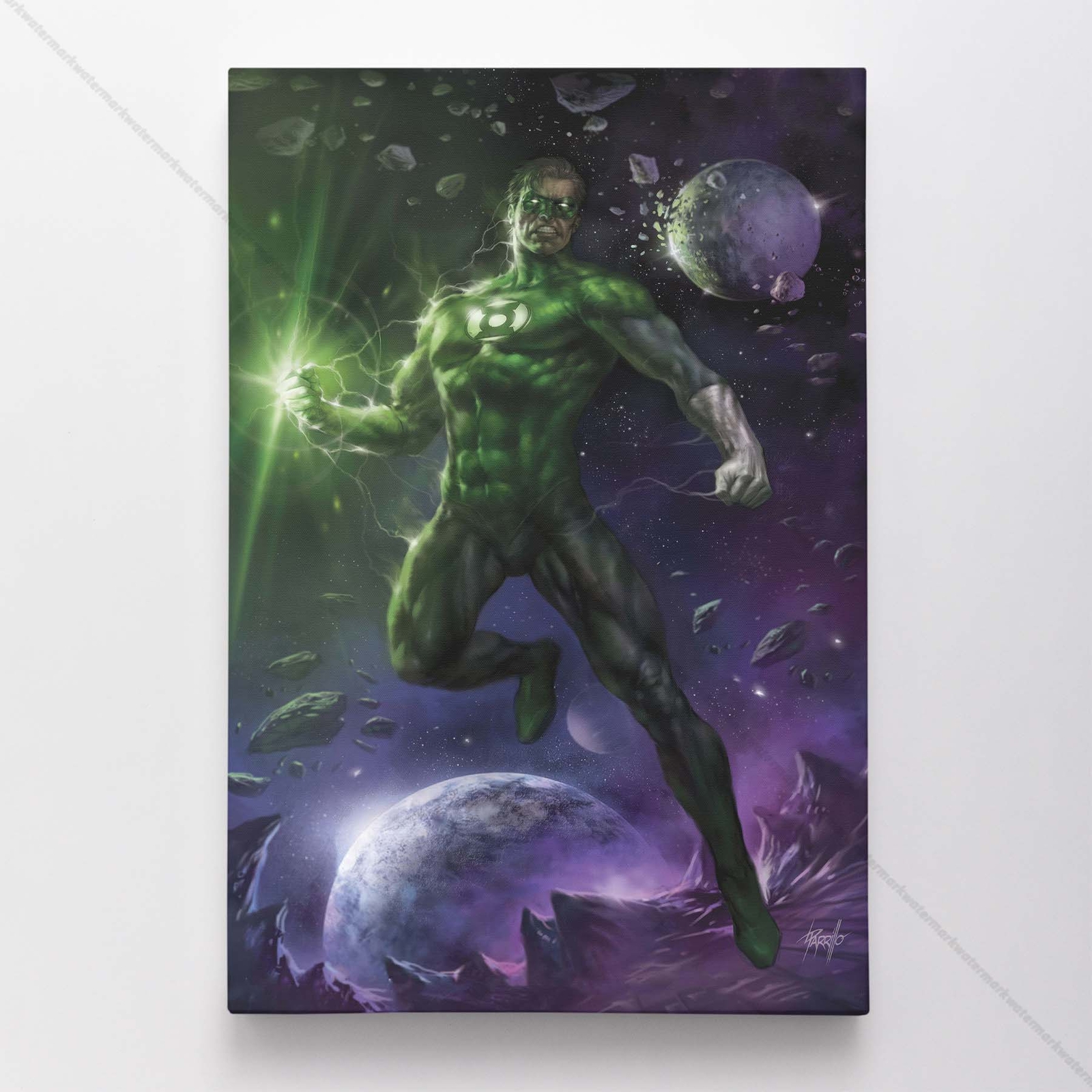 Green Latern Poster Canvas DC Comic Book Cover Art Print #24211