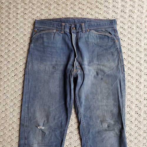 Vtg Roebucks Mens Selvedge Denim Gripper Zipper Distressed Vtg Roebucks Mens Selvedge Denim Gripper Zipper Distressed