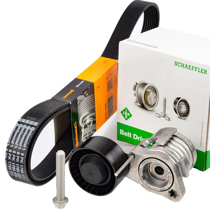 Conti 8pk1786 Keilrippenriemen + Spanner FÃ¼R F10 F11 X3 F25 523 528 530 Bmw