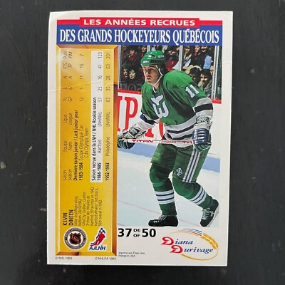 1993 Score Grands Hockeyeurs Québécois #37 Kevin Dineen