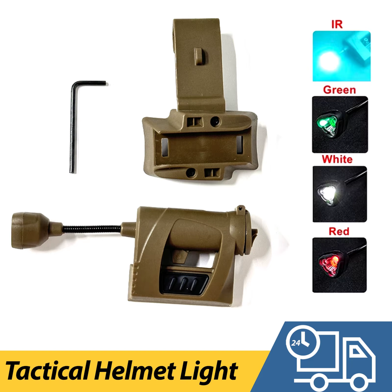 Tactical Helmet Light MPLS CHARGE 4 Mode Green Red IR Laser Helmet Lamp Energy S
