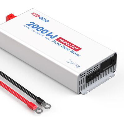Redodo 2000W Pure Sine Wave Inverter 90% Power Efficiency Digital LCD Display