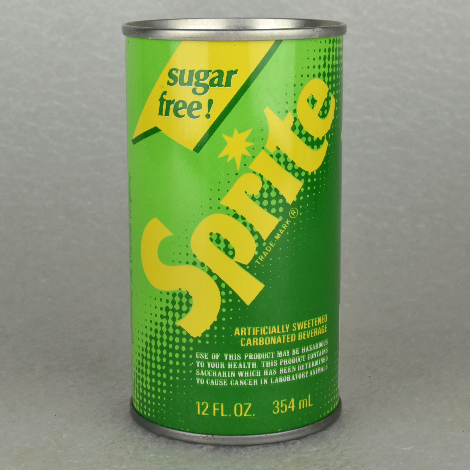 VTG 1970s Sprite Sugar Free Soda Pop Can 12oz 354ml Straight Steel