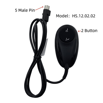 2 Button 5 Pin Prong Remote Hand Control Handset for Lift Chairs Power Recliners