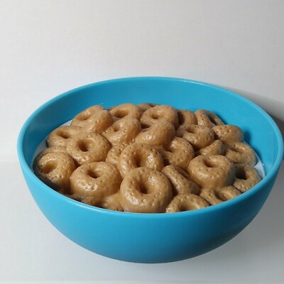 Learning Resources Realistic Breakfast Cereal Pretend Play Food Blue Bowl