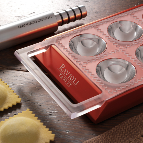 Marcato 8343RD Atlas Ravioli Tablet Red Pasta Maker