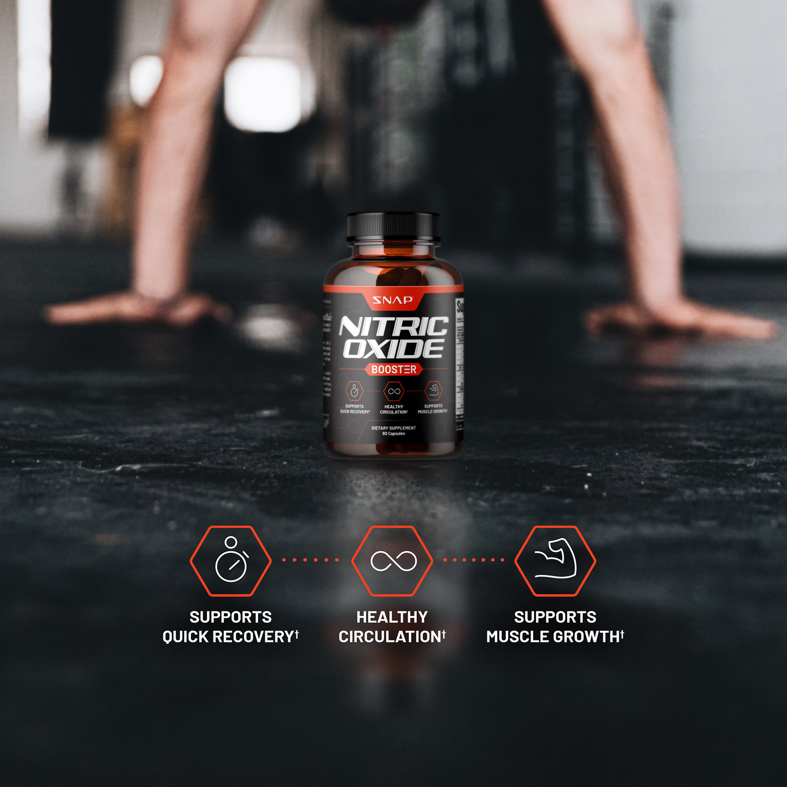 Nitric Oxide Booster - L-Arginine, L-Citrulline 1500mg + Prostate Health Bundle 