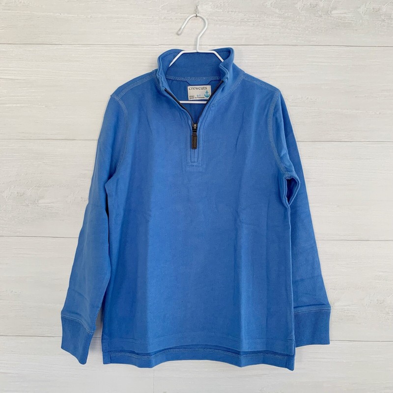 NWT Crewcuts by J.Crew Reimagined Periwinkle blue 1/4 zip
