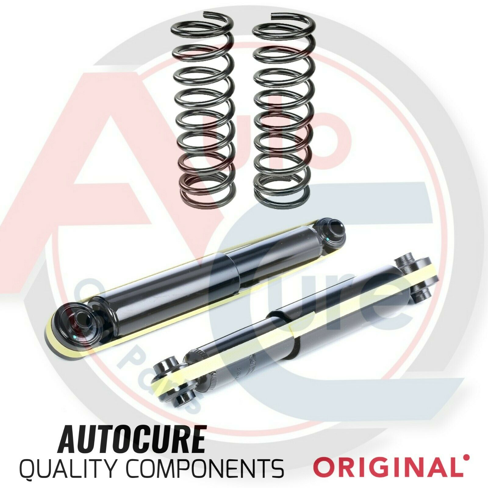 FOR VAUXHALL COMBO REAR SHOCK ABSORBERS PAIR SHOCKERS & 2 x COIL SPRINGS NEW