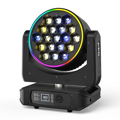19x40W RGBW 4-in-1 LED Wash Zoom Moving Head Beam Light DJ Party Stage Light DMX