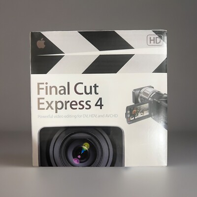 New Apple Final Cut Express4 HD For Mac Powerful Video Editing Software MB278Z/A