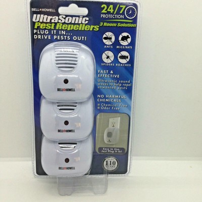 Bell + Howell Ultrasonic Pest Repeller with AC Outlet and ...