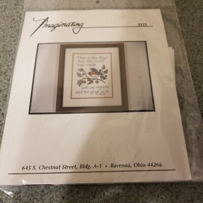 NIP Sealed Imaginating Cross Stitch Kit Psalm 118:24 Connie Abel 1113